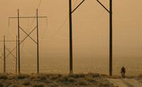 Poster image for the film Art Of Grind. A silloughetted bike and some power lines