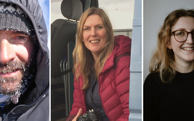 Mugshots of Tim Burton, Danielle Selwoos and Poppy Levosom, the three panelists at the Accessible Adventure Film Panel