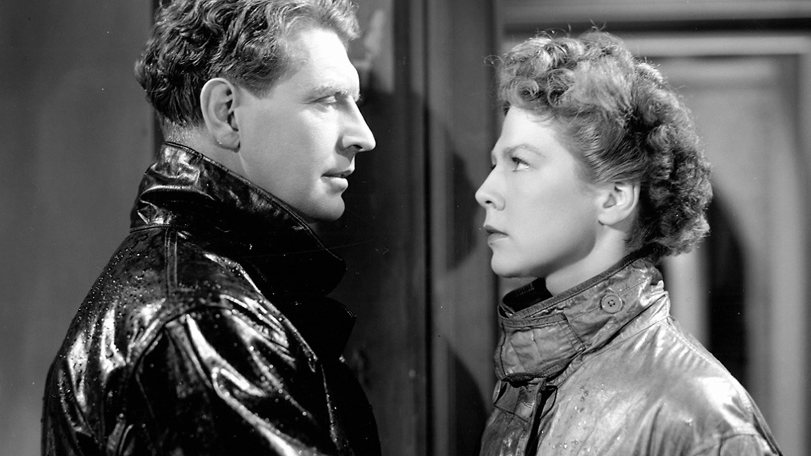 Torquil and Joan face off in a scene from I KNOW WHERE I'M GOING