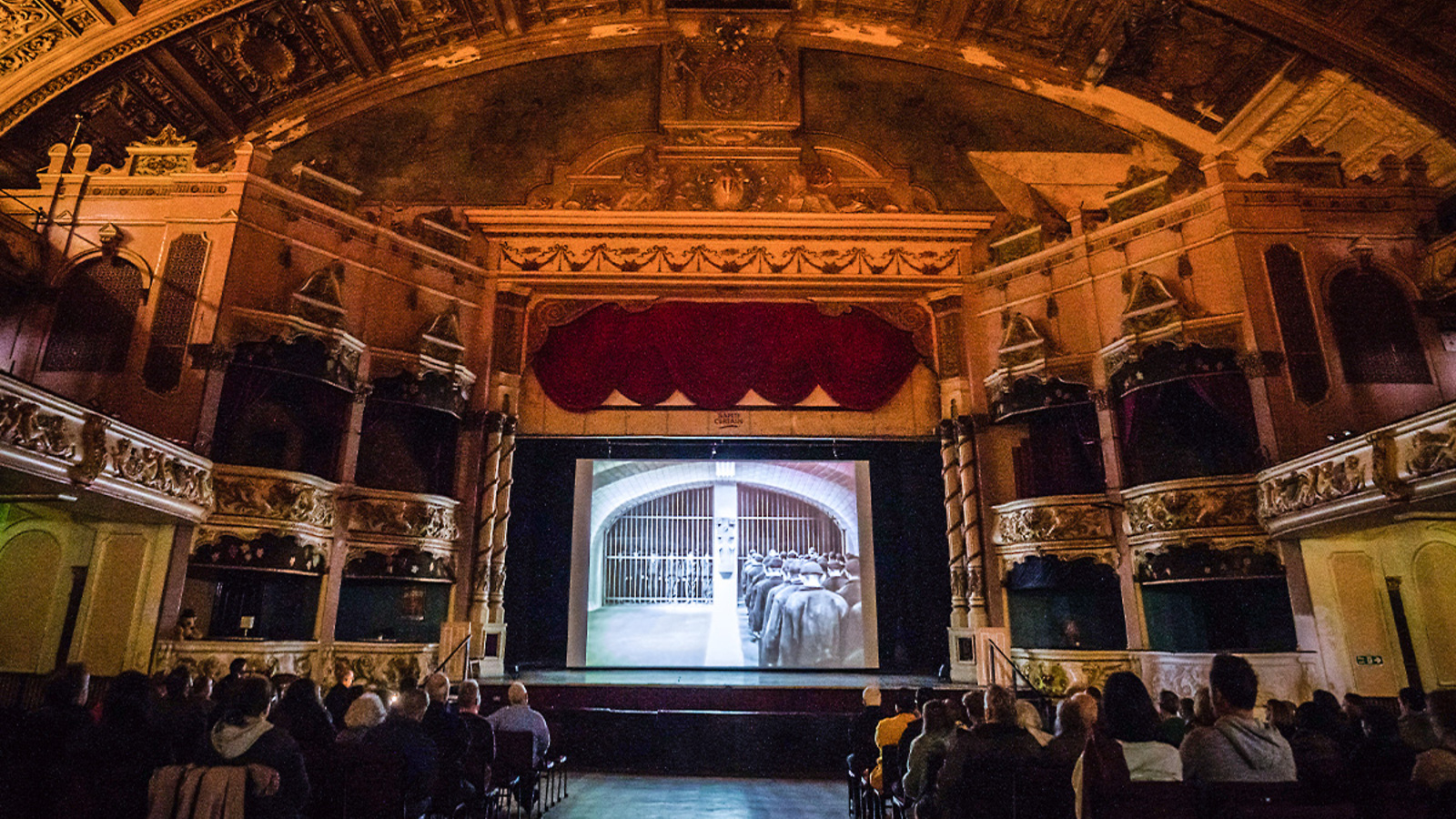 Audiences enjoy a Northern Silents screening at Morecambe Winter Gardens