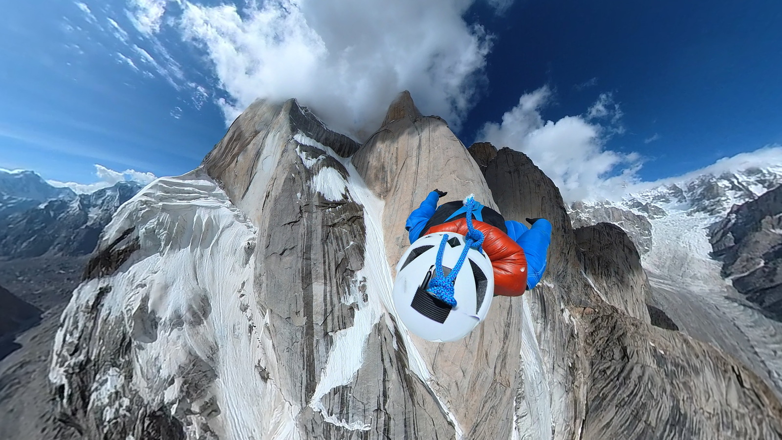 Antoine down Trango Tower