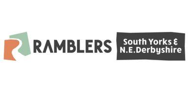 The Ramblers logo and the words South Yorkshire and North East Derbyshire