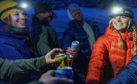 Close up of Rab athletes with drinks