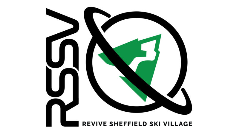 RSSV text alongside a planet with a New Green Ski Village Mountain