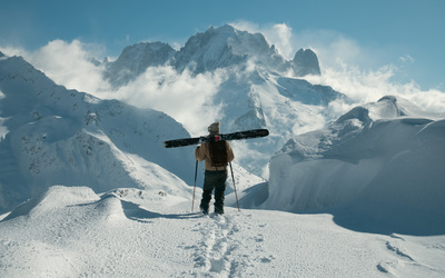 Peter Stelzner in the mountains of Chamonix