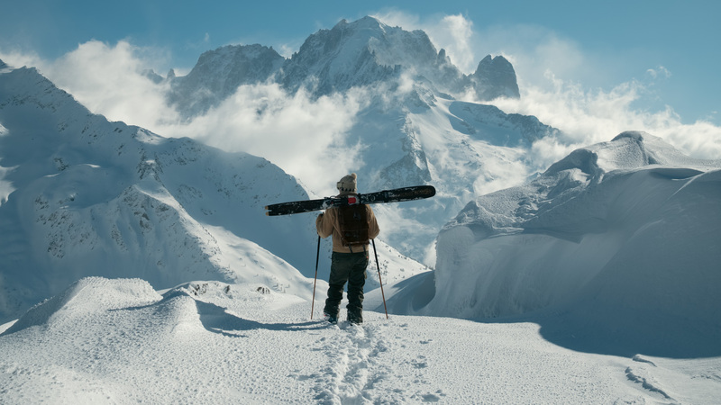 Peter Stelzner in the mountains of Chamonix