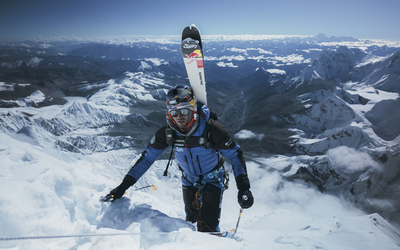 Andrzej Bargiel on Mount Everest 