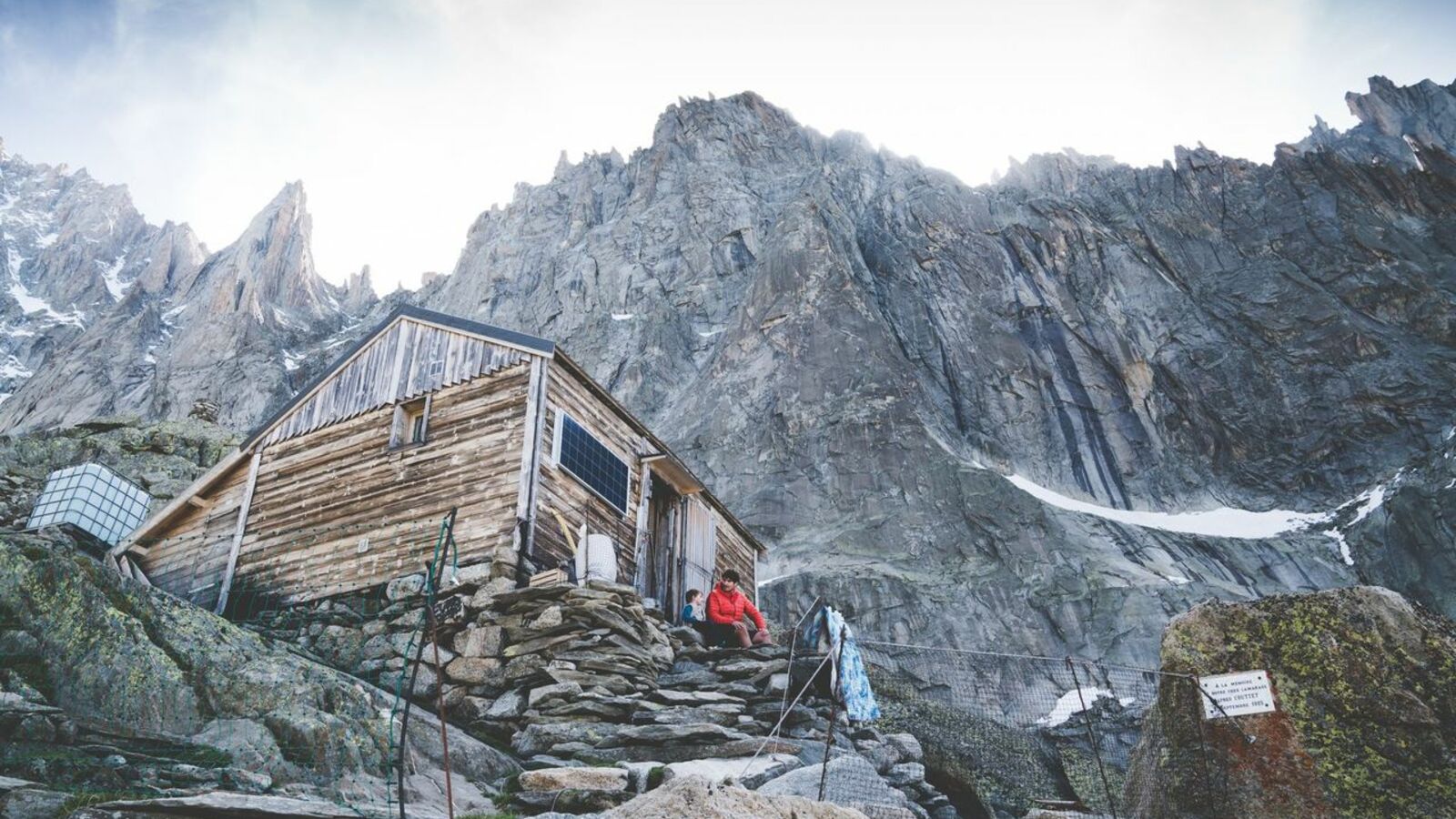  Sarah Cartier, and her two children, embrace the high life and all its history in the mountains near Chamonix, France.