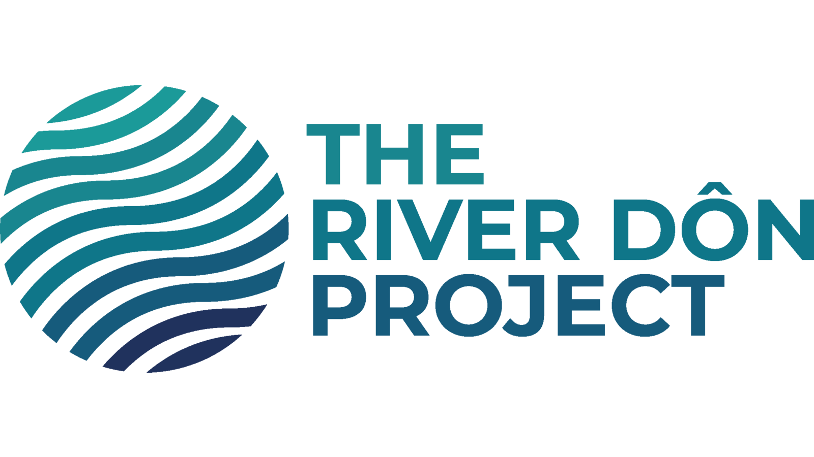 River Don Project Logo - A circle of blue ripples to the left of the title